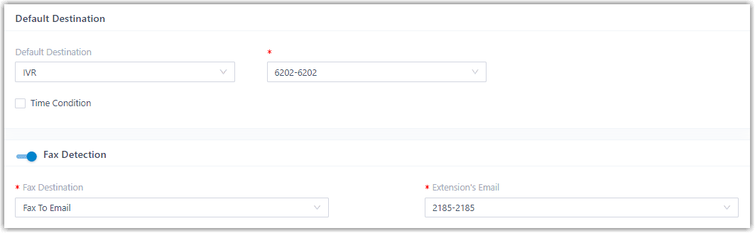 Fax to Email Shared Line Setting