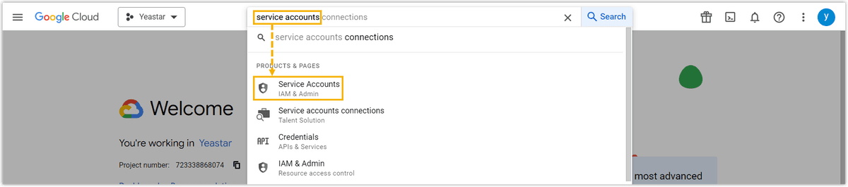 Search Service Accounts
