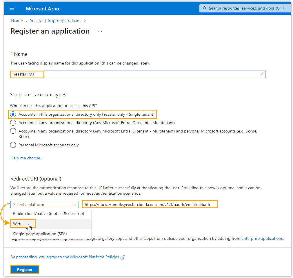 Register an Application