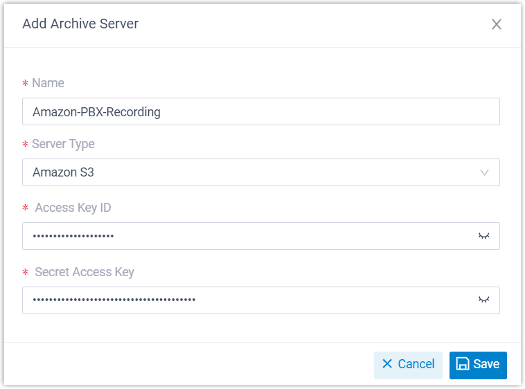 Add S3 as Archive Server