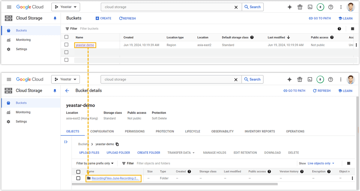 Recording Files on Google