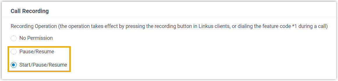Assign Call Recording Permission