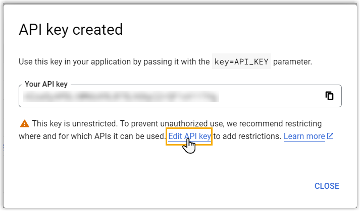 Create API Key