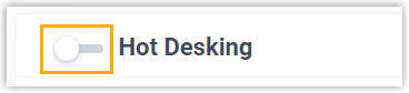 Disable Hot Desking