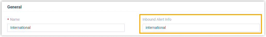 Distinctive Ringtone for External Calls