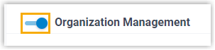 Enable Organization Management