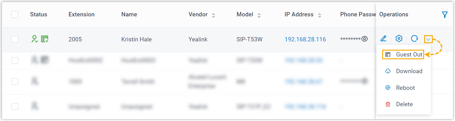 Guest Out User Forcely