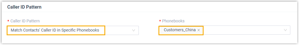 Inbound Calls Based on CID Phonebook 2