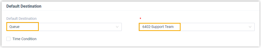 Inbound Route Destination Nicholas
