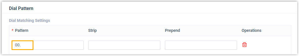International Call Outbound Route