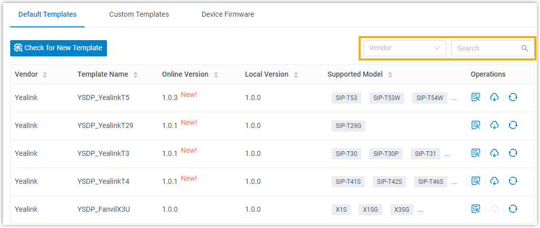 Provision Default Template