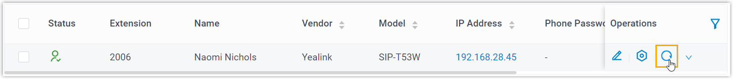 Reprovision for call forwarding