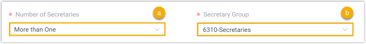 Select Multiple Secretaries