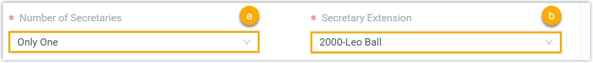 Select One Secretary