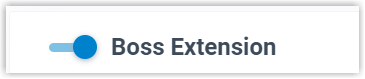 Turn on Boss Extension